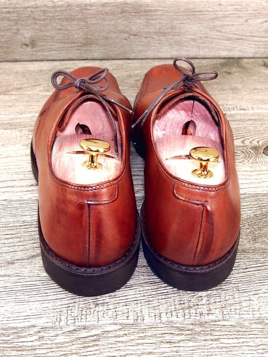 * NIB * $325 Allen Edmonds ORD Derby 11.5 B Narrow Walnut * add $15 new Trees main image 8